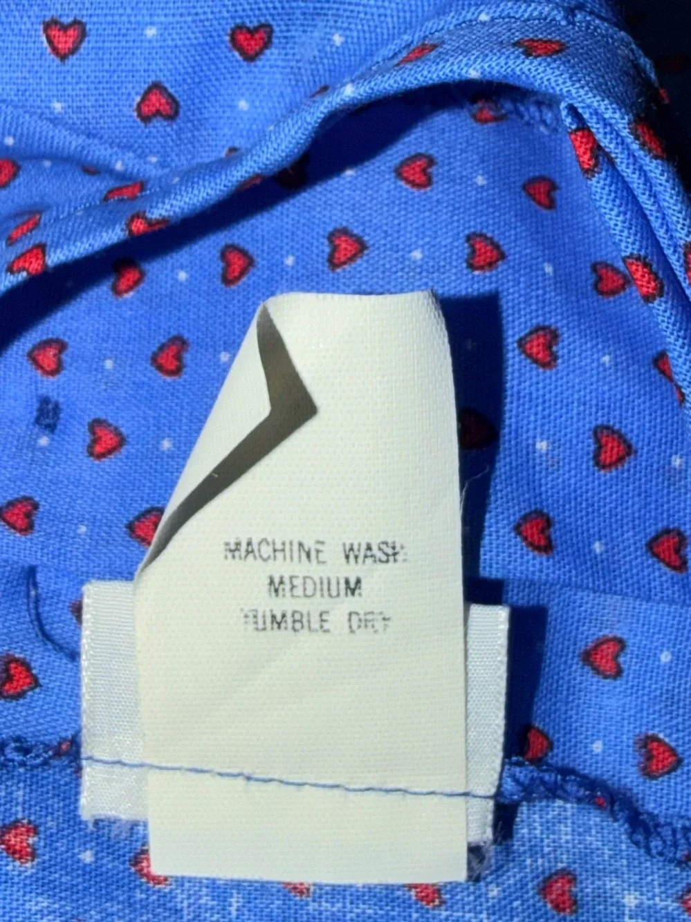 Little Star Toddler Girl’s Vintage Blue W/ Red Hearts And Red Bows Dress Size 5